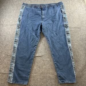 Levi's Pull On Jeans Womens 2XL Hi-Ball Roll Stripe Elastic Waist Stretch